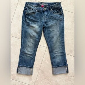Almost Famous Dark Blue Cropped Jeans